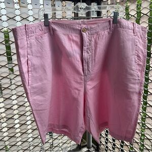 Polo Ralph Lauren Classic Fit Linen-Cotton Shorts- PINK